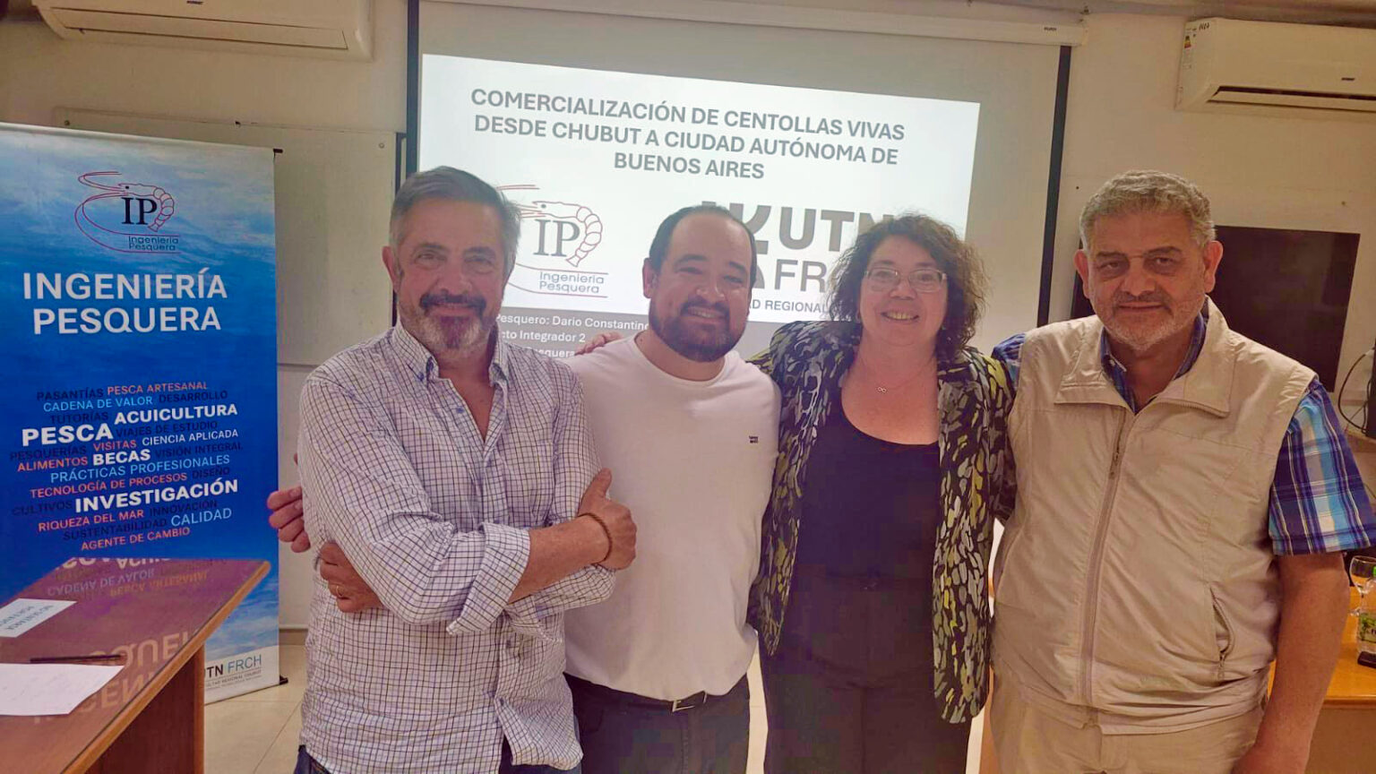 Se recibió de ingeniero pesquero y propone el desarrollo de la pesca en Camarones