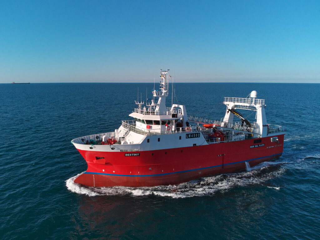 Verifican presencia de langostino entre los paralelos 43º10’S y 47ºS