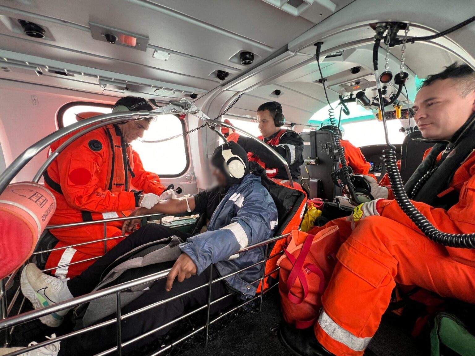 Rescataron a tripulante etíope con apendicitis de un carguero frente a Quequén